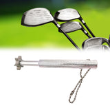 Maxbell Golf Club Groove Sharpening Regrooving Cleaning Tool for Optimal Backspin Silvery