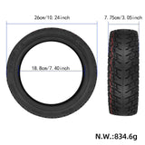 Maxbell Electric Scooter Outer Tire for 10 inch Rubber Replace Wheel for Zt3/zt3 Pro