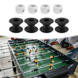 Maxbell 4 Pieces Foosball Table Rod Bushings Lightweight with 4Pcs Goalie Stop Rings
