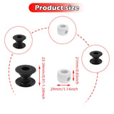 Maxbell 4 Pieces Foosball Table Rod Bushings Lightweight with 4Pcs Goalie Stop Rings