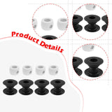 Maxbell 4 Pieces Foosball Table Rod Bushings Lightweight with 4Pcs Goalie Stop Rings