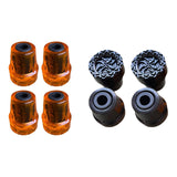 Maxbell 4x Trekking Pole Tips Accessories Compact Sturdy Replacement Feet Protectors Black