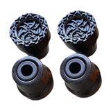 Maxbell 4x Trekking Pole Tips Accessories Compact Sturdy Replacement Feet Protectors Black