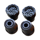 Maxbell 4x Trekking Pole Tips Accessories Compact Sturdy Replacement Feet Protectors Black