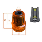 Maxbell 4x Trekking Pole Tips Accessories Compact Sturdy Replacement Feet Protectors Black