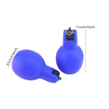 Maxbell 2 Pieces Hand Squeeze Whistles Manual Loud for Training Referees Home School Blue