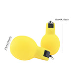 Maxbell 2 Pieces Hand Squeeze Whistles Manual Loud for Training Referees Home School Yellow