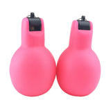 Maxbell 2 Pieces Hand Squeeze Whistles Manual Loud for Training Referees Home School Pink