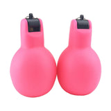 Maxbell 2 Pieces Hand Squeeze Whistles Manual Loud for Training Referees Home School Pink