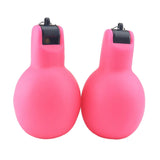 Maxbell 2 Pieces Hand Squeeze Whistles Manual Loud for Training Referees Home School Pink
