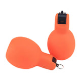 Maxbell 2 Pieces Hand Squeeze Whistles Manual Loud for Training Referees Home School Orange