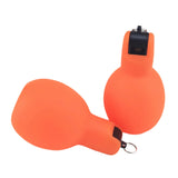 Maxbell 2 Pieces Hand Squeeze Whistles Manual Loud for Training Referees Home School Orange