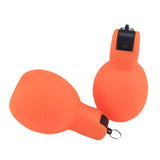 Maxbell 2 Pieces Hand Squeeze Whistles Manual Loud for Training Referees Home School Orange