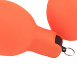 Maxbell 2 Pieces Hand Squeeze Whistles Manual Loud for Training Referees Home School Orange