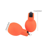 Maxbell 2 Pieces Hand Squeeze Whistles Manual Loud for Training Referees Home School Orange