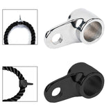 Maxbell Tricep Rope Cable Attachment Sturdy Pull Down Rope Hook for Fitness Home Gym Silver