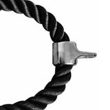 Maxbell Tricep Rope Cable Attachment Sturdy Pull Down Rope Hook for Fitness Home Gym Silver