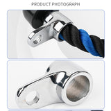 Maxbell Tricep Rope Cable Attachment Sturdy Pull Down Rope Hook for Fitness Home Gym Silver