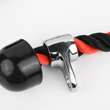 Maxbell Tricep Rope Cable Attachment Sturdy Pull Down Rope Hook for Fitness Home Gym Silver