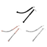 Maxbell 2 Pieces Battle Ropes Spring Bar for Indoor Outdoor and Office Strength Training black