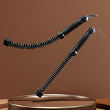 Maxbell 2 Pieces Battle Ropes Spring Bar for Indoor Outdoor and Office Strength Training black