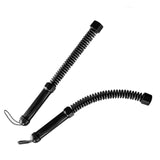 Maxbell 2 Pieces Battle Ropes Spring Bar for Indoor Outdoor and Office Strength Training black