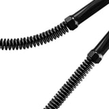 Maxbell 2 Pieces Battle Ropes Spring Bar for Indoor Outdoor and Office Strength Training black