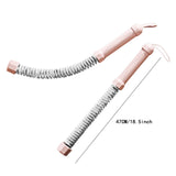 Maxbell 2 Pieces Battle Ropes Spring Bar for Indoor Outdoor and Office Strength Training pink