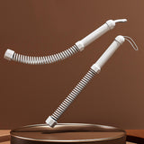 Maxbell 2 Pieces Battle Ropes Spring Bar for Indoor Outdoor and Office Strength Training gray