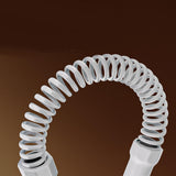 Maxbell 2 Pieces Battle Ropes Spring Bar for Indoor Outdoor and Office Strength Training gray