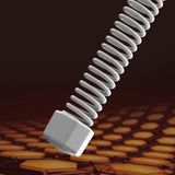 Maxbell 2 Pieces Battle Ropes Spring Bar for Indoor Outdoor and Office Strength Training gray