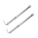 Maxbell 2 Pieces Battle Ropes Spring Bar for Indoor Outdoor and Office Strength Training gray