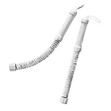 Maxbell 2 Pieces Battle Ropes Spring Bar for Indoor Outdoor and Office Strength Training gray