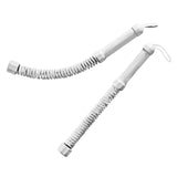 Maxbell 2 Pieces Battle Ropes Spring Bar for Indoor Outdoor and Office Strength Training gray