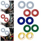 Maxbell 2 Pieces Fractional Weight Plates Color Coded for Strength Training Portable white 0.25LB