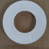 Maxbell 2 Pieces Fractional Weight Plates Color Coded for Strength Training Portable white 0.25LB
