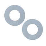 Maxbell 2 Pieces Fractional Weight Plates Color Coded for Strength Training Portable white 0.25LB