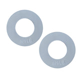 Maxbell 2 Pieces Fractional Weight Plates Color Coded for Strength Training Portable white 0.25LB