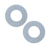 Maxbell 2 Pieces Fractional Weight Plates Color Coded for Strength Training Portable white 0.25LB