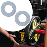 Maxbell 2 Pieces Fractional Weight Plates Color Coded for Strength Training Portable white 0.25LB
