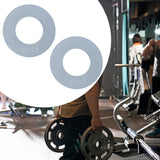Maxbell 2 Pieces Fractional Weight Plates Color Coded for Strength Training Portable white 0.25LB