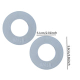 Maxbell 2 Pieces Fractional Weight Plates Color Coded for Strength Training Portable white 0.25LB