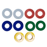 Maxbell 2 Pieces Fractional Weight Plates Color Coded for Strength Training Portable white 0.25LB