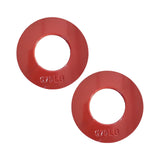 Maxbell 2 Pieces Fractional Weight Plates Color Coded for Strength Training Portable red 0.75LB
