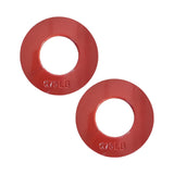 Maxbell 2 Pieces Fractional Weight Plates Color Coded for Strength Training Portable red 0.75LB