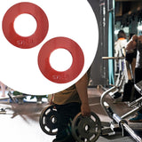 Maxbell 2 Pieces Fractional Weight Plates Color Coded for Strength Training Portable red 0.75LB