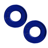 Maxbell 2 Pieces Fractional Weight Plates Color Coded for Strength Training Portable blue 0.5LB