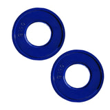 Maxbell 2 Pieces Fractional Weight Plates Color Coded for Strength Training Portable blue 0.5LB