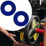 Maxbell 2 Pieces Fractional Weight Plates Color Coded for Strength Training Portable blue 0.5LB