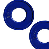 Maxbell 2 Pieces Fractional Weight Plates Color Coded for Strength Training Portable blue 0.5LB